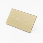 Tosyco Întrerupător simplu cu touch (tactil) din sticlă [CLONE] (TOS-C2G1G-G)