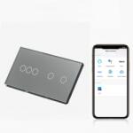 Tosyco Întrerupător simplu cu touch (tactil) din sticlă [CLONE] [CLONE] [CLONE] [CLONE] [CLONE] [CLONE] [CLONE] (TOS-C3G2G1WWIFI-L-Y)