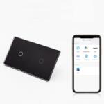 Tosyco Întrerupător simplu cu touch (tactil) din sticlă [CLONE] [CLONE] [CLONE] (TOS-C1G1G1WWIFI-L-B)