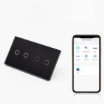 Tosyco Întrerupător simplu cu touch (tactil) din sticlă [CLONE] [CLONE] [CLONE] [CLONE] [CLONE] (TOS-C2G2G1WWIFI-L-B)