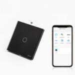 Tosyco Întrerupător simplu WIFI cu touch (tactil) din sticlă [CLONE] [CLONE] (TOS-C1G1WZB-L-B)