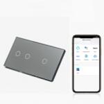 Tosyco Întrerupător simplu cu touch (tactil) din sticlă [CLONE] [CLONE] [CLONE] [CLONE] (TOS-C2G1G1WWIFI-L-Y)