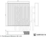 BLUE PRINT Filtru, Aer Habitaclu Adbp250116 Byd Atto 2/Atto 3/Dolphin/Yuan Pro/E2 (ADBP250116)