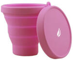 Linovit Store Sterilizator Cupe Menstruale, Linovit®, Pliabil, Silicon medical, Reutilizabil, 230ml, Roz (scr)