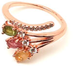 R. M. ékszer Turmalin gyűrű állítható, rosegold ovál 5x3 mm „Rózsaarany Perc (019547)