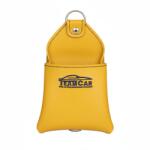 TeamCar Organizator Auto Multifuncțional din Piele Galben TeamCar - Buzunar Depozitare Grilă Ventilație (fdsrew54d3aq1)