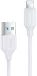 JOYROOM Cablu de date Joyroom S-UL012A9, USB/Lightning, 2.4A, 25cm, Alb (6956116733421)