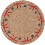 Chomik Kerek dísz alátéttányér 33x33x1, 5cm parafa szalagokkal 69271 (VEN7755)