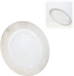Chomik Kerek dísz alátéttányér 33x33x1, 5cm átlátszó arany 69273 (VEN7793)