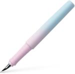 Faber-Castell Polypen Flow töltőtoll, Világoskék/rózsaszín, M (FC241017)
