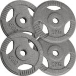 Physionics Set de discuri cu gantere 4 x 5 kg, fontă, 31 mm (WEIGHTCI02-4x5)