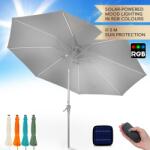 Blumfeldt Calais, umbrelă de soare, LED, cadru din aluminiu, husă din poliester, protecție UV 50 (GDW8-CalaisLed-CG) (GDW8-CalaisLed-CG)