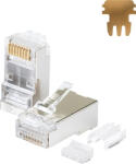 NETRACK Mufa RJ45 FTP STP cat. 6A, 100 bucati, transparent, 14x11, 5x22, 3mm (ak-219604-100)