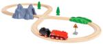 BRIO Set de tren cu locomotivă cu aburi (OLP102236017) Trenulet