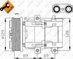 NRF 32212 - Compresor, climatizare - Compresor AC FORD COUGAR. MAVERICK. MONDEO I. MONDEO II. MONDEO III. TRANSIT. TRANSIT TOURNEO. JAGUAR X - TYPE I 1.8D - 3.0 06.93 - - NRF-32212 (NRF32212)