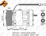 NRF 32750 - Compresor, climatizare - COMPRESOR A-C - compatibil Daf - NRF-32750 (NRF32750)
