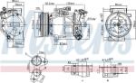 NISSENS 890653 - Compresor, climatizare - COMPRESOR A-C NOU - compatibil Renault - NISSENS-890653 (NISSENS890653)