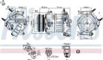 NISSENS 890796 - Compresor, climatizare - COMPRESOR A-C - compatibil Ford - NISSENS-890796 (NISSENS890796)