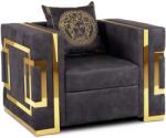 Rauman Vilesa Velvet fotel, fekete / arany