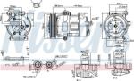 NISSENS 890698 - Compresor, climatizare - COMPRESOR A-C NOU - compatibil Ford - NISSENS-890698 (NISSENS890698)