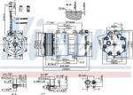 NISSENS 890022 - Compresor, climatizare - Compresor AC SCANIA G I. P I. R I 01.03-05.19 - NISSENS-890022 (NISSENS890022)