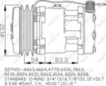 NRF 32238 - Compresor, climatizare - Compresor AC R134a DAF FA 65.250. SCANIA R500 - NRF-32238 (NRF32238)