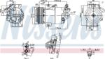 NISSENS 891012 - Compresor, climatizare - NISSENS-891012 (NISSENS891012)