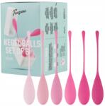 Teazers Kegel golyó szett Balls Set 6 db különböző súlyok, szilikon rózsaszín (TEA032)