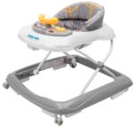 Baby Mix bébikomp zenélő játékpulttal, szilikon kerekekkel - Szürke/sárga mintás