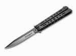 Böker Magnum kés Balisong All Black 10, 5cm 440A alumínium (06EX402)