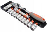 TOYA Racsnis Szett 1/2'' Hosszabbító 1/2 Dugókulcsok 1/2 M10-M24 10DB 58633 (58633)