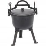 GardenLine Vadász öntöttvas bogrács tűzrakóhely grillsütő 5L (BBQ3703)