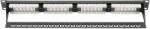 ASSMANN 19"-os patchpanel, 24 portos U/utp cat. 5e, 1U, fekete (DN-91524U)