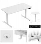 Mark Adler Elektromosan állítható íróasztal Mark Adler fehér a számítógép működéséhez (MA-LEADER 7.3 WHITE)