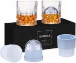  lorsia whiskys pohár 250 ml 2db 2 jégforma. Exkluzív (13015)