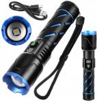 Trizand 26950 Taktikai Led Zseblámpa, 800 lm, Usb-c, zoom, 5000 mAh akkumulátor (Latarka taktyczna 800lm Trizand 26950)