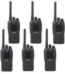 PNI Statie radio Kit 6 statii radio portabile PNI PMR R17 446MHz, 0.5W, 16 canale PMR si tonuri 50 CTCSS si 104 DCS, programabila, Li-Ion 2200 mAh, IP68 (PNI-R17-6) Statii radio