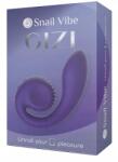 Snail Vibe Gizi Lila Ívelt duo modell, szilikon, 19 cm (E35278)