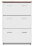 Mobikon Pantofar 3 compartimente pal alb stejar sonoma Topty 80x27x121 cm (13990) Pantofar
