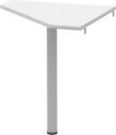 Mobikon Masuta de colt din pal alb si picior metal Johan 68x68x74 cm (17765) Masa de cafea