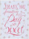 Clayre & Eef Tablou suspendabil cu mesaj motivational Thank You 30 cm x 40 cm (2244)