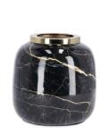 Bizzotto Vaza flori metal auriu negru Marsha 18x17 cm (53548)