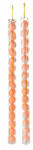 Decorer Set 30 oua decorative Paste din polistiren portocaliu cu sclipici 3x4 cm (12284)