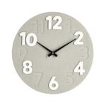 Bizzotto Ceas perete mdf alb bej Timing 40x4.5 cm (40553)