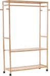 Mobikon Organizator dulap bambus natural Melar 112.5x35x165 cm (17981) Garderoba