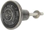 Clayre & Eef Buton mobila din fier gri Ø 4 cm (8971)