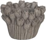 Clayre & Eef Ghiveci din ceramica gri Roses Ø 16 cm x 13 h (6402)