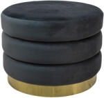Clayre & Eef Taburet catifea gri 60x45 cm (20953)