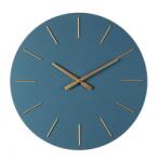 Bizzotto Ceas perete albastru auriu Timeline 60x5 cm (56917)