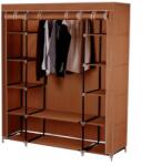 Mobikon Organizator garderoba textil metal maro Metin 150x45x175 cm (14168) Garderoba